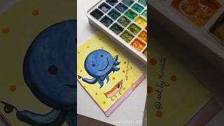 Oswald cartoon Gouache painting ✨shorts painting [upl. by Perloff]