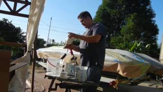 Gelcoating a Boat Part43  My Boat Restoration Project [upl. by Wharton]