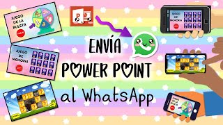 Cómo enviar juegos de Power Point al WHATSAPP  PPT al celular  Miss Kathy  Zukistrukis [upl. by Hanas]