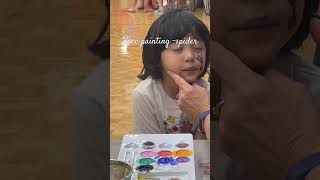 cute facepainting spiderman LandonLandep landepfamily [upl. by Ellenyl]