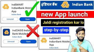 Indian Bank Mobile banking App Registration  how to Registration IndSmart App [upl. by Anerdna]