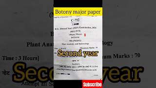 BSC 2nd year botany major paper exam 2024 plant anatomy and Embryology second year [upl. by Ile]