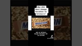 Why was Marathon changed to Snickers snickers mars chocolate history marathon [upl. by Combs418]