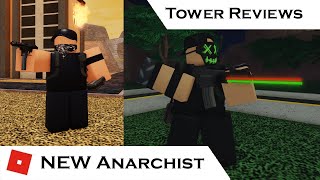 Anarchist  Tower Reviews  Tower Battles ROBLOX [upl. by Assilaj775]