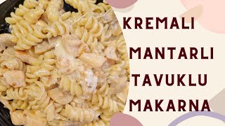 Kremalı Mantarlı Tavuklu Makarna Tarifi  FETTUCINE ALFREDO 💯 [upl. by Hills927]