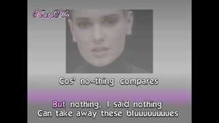 Sinead OConnor  Nothing compares to you  Prince Karaoke Lyrics  Instrumental  HD [upl. by Moreno374]