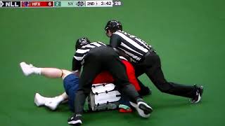 NLL lacrosse fight  Jake WithersHalifax Thunderbirdsvs Callum JonesNew York Riptide [upl. by Annetta]