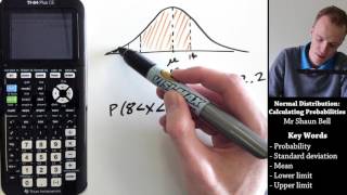 Normal Distribution Calculating Probabilities TI 84 Plus CE [upl. by Dail219]