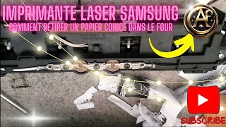 IMPRIMANTE LASER SAMSUNG PAPIER COINCÉ DANS LE FOUR [upl. by Iffar906]