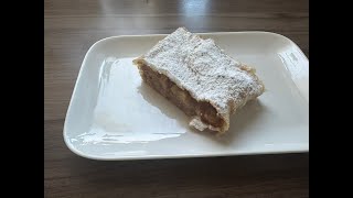 Apfelstrudel gezogen ausgezogener Apfelstrudel aus Alf´s Kombüse [upl. by Aynod925]