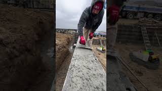 concrete floor construction Skill worker construction shorts [upl. by Atwahs]