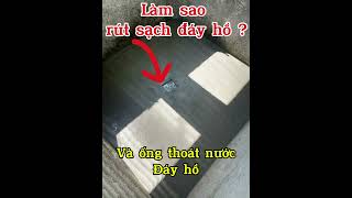 How to drain the bottom of the discharge pondconstruction xaydungngoctrai learnonyoutube [upl. by Anrak]