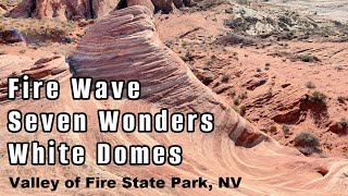 Hike Valley of Fire State Park Fire Wave  Seven Wonders – White Domes Loop Trails Nevada [upl. by Ruomyes582]