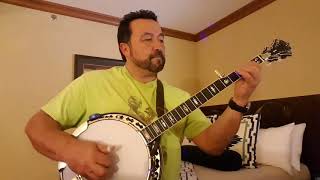 El Cumbanchero based on an arr by J Scroggins on a Stelling Staghorn Banjo [upl. by Epolenep259]