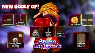 DIO SHOWCASE  HOW TO Evolve and get the items for his GODLY evolution in ANIME LAST STAND [upl. by Josephina]