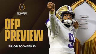 College Football Playoff Ranking Predictions No 5 Washington ENTERS Top 4 I CBS Sports [upl. by Milone]