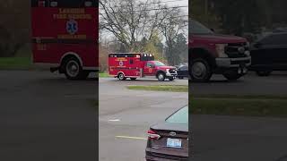 Lansing Fire Department Responding [upl. by Survance]