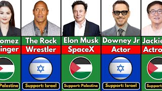 Famous Celebrities Who Support Palestine Or Israel [upl. by Fusco]