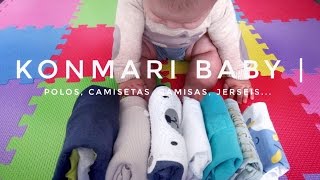 Cómo doblar ropa de bebé  Partes de Arriba  Método KonMari por Marie Kondo [upl. by Aniehs]