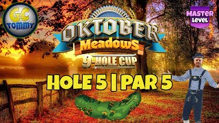 Master QRFR Hole 5  Par 5 ALBA Chance FTP  Oktober Meadows 9hole cup Golf Clash Guide [upl. by Ahsiruam350]