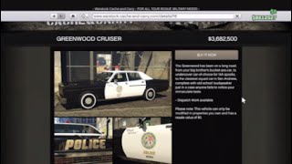 Bravado Greenwood Cruiser Customization  GTA Online [upl. by Quentin]