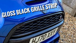 MINI F56 COOPER S BLACK GRILLE STRIP REPLACEMENT [upl. by Arretal]