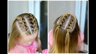 Front Pull Through Braids  How to Take Out Elastic Styles [upl. by Ginni]