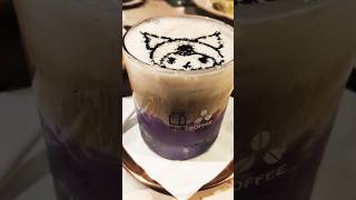 Dining at a Kuromi inspired cafe in Central Hong Kong called PHI Coffee amp Pancake sanrio kuromi [upl. by Vescuso]