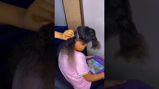 Jumbo size Knotless braids neatly done👌 shortsvideo shortvideos [upl. by Bible785]