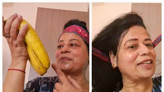 Miracle result in single Banana facial Get crystal clear and shining face in just few seconds [upl. by Pepe]