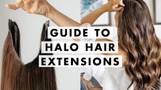 How to Wear Halo® Hair Extensions  Luxy Hair [upl. by Nnov]