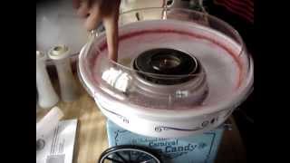 Nostalgia Electrics cotton candy machine tutorial amp review [upl. by Wulf]