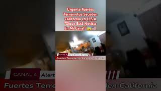 Alerta Informativa  Fuertes Terremotos Sacuden California y Falla De San Andrés en USA usa [upl. by Raveaux195]