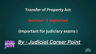 Section5 of transfer property act 1884 [upl. by Nevart]