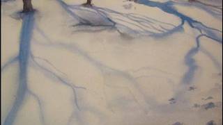 Acquerello Tutorial INVERNO 02  Ombre sulla Neve [upl. by Daniela]