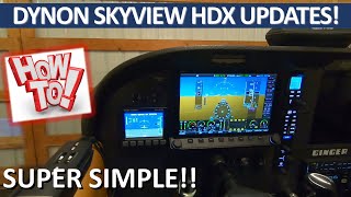 Dynon Skyview HDX  Install Monthly Aviation amp Obstacles Database Updates [upl. by Hsur474]