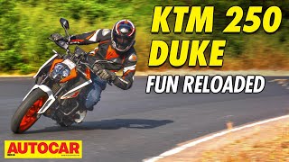 2024 KTM 250 Duke review  Big thrills  Autocar India [upl. by Letsirc]