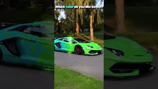 Which color looks better on this Lamborghini Aventador SVJ with F1 Gintani Exhaust svzain [upl. by Muriel453]