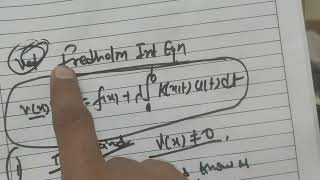 Integral Equations Fredholm amp Volterra Integral Equations Formula revision [upl. by Ekrub]