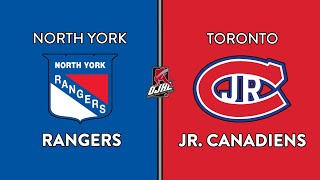 OJHL Highlights  North York Rangers VS Toronto Jr Canadiens  February 3 2024 [upl. by Adim]