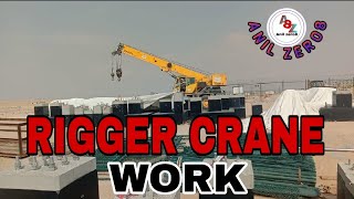 Rigger crane work [upl. by Ahseihs]