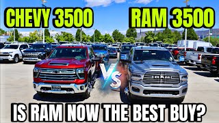 2024 Chevy Silverado 3500 LTZ VS RAM 3500 Laramie Is RAM Now Cheaper Than Chevy [upl. by Karolina]