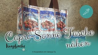 Upcycling CapriSonneTascheNähen I nähen mit Müll [upl. by Eilrebma]