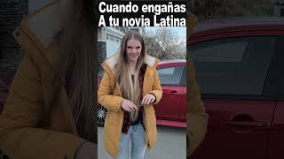 Cuando engañas a tu novia 🤣Mexicano y novia Canadiense shorts gringa Canadá [upl. by Sualokin938]