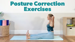 Workout for Better Posture  Posture Correction Exercises at Home [upl. by Harberd]