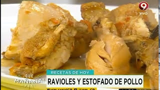 Receta de hoy Ravioles de pollo y acelga [upl. by Lizabeth160]