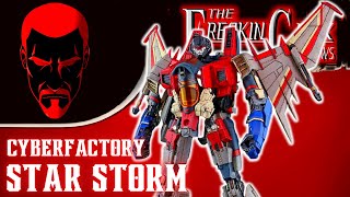 Cyberfactory STAR STORM Starscream EmGos Transformers Reviews N Stuff [upl. by Orag]