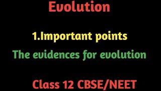 Evolution evidences for evolution [upl. by Jacobson776]