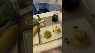 Appetizer onboard Air France Paris to miami ✈️🥣🍛🥙 [upl. by Ruddy924]