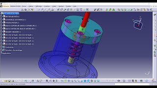 ASSEMBLAGE ACTUATEUR DE FREIN  ATELIER ASSEMBLY DESIGN  CATIA V5 FORMATION [upl. by Ardnoek481]